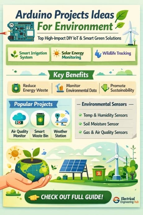 Arduino Projects Ideas For Environment Top High-Impact DIY IoT & Smart Green Solutions for Students and Engineers