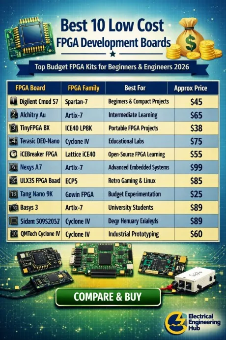 Best 10 Low Cost Fpga Development Board | Top Budget FPGA Kits for Beginners & Engineers 2026 1 Best 10 Low Cost Fpga Development Board Top Budget FPGA Kits for Beginners & Engineers 2026