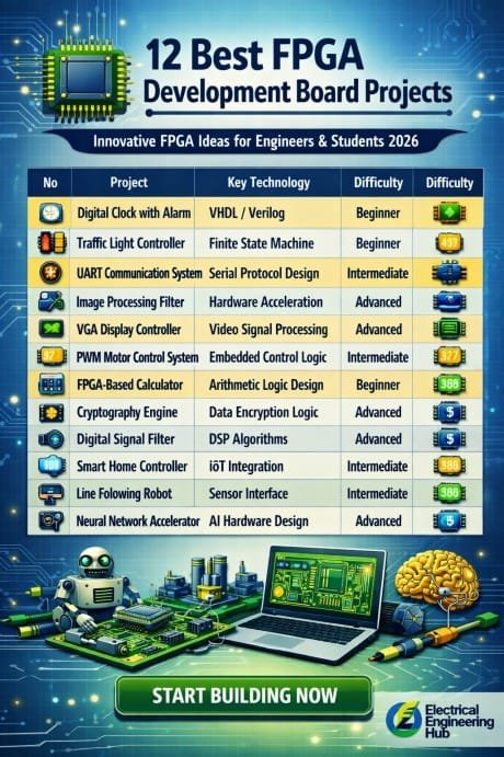 Best 12 Development Board FPGA Projects Top Innovative FPGA Ideas for Engineers & Students 2026