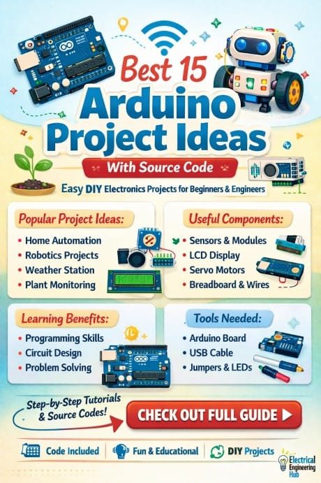 Best 15 Arduino Project Ideas With Source Code | Easy DIY Electronics Projects for Beginners & Engineers 4 Best 15 Arduino Project Ideas With Source Code Easy DIY Electronics Projects for Beginners & Engineers