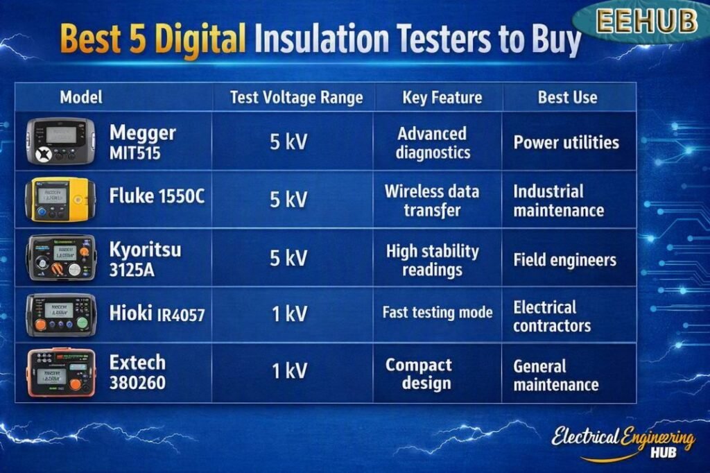 Best 5 Digital Insulation Testers to Buy