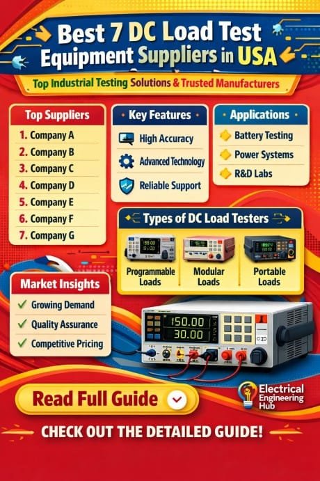 Best 7 DC Load Test Equipment Suppliers in USA  Top Industrial Testing Solutions & Trusted Manufacturers