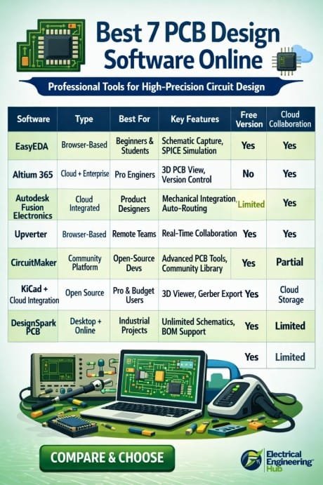Best 7 PCB Design Software Online – Professional Tools for High-Precision Circuit Design