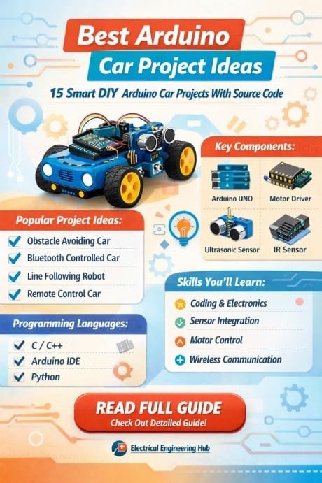 Best Arduino Car Project Ideas – 15 Smart DIY Arduino Car Projects With Source Code for Beginners & Engineers