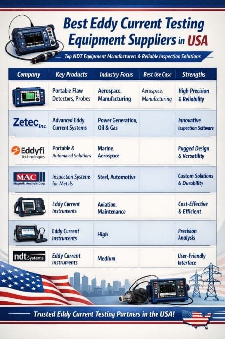 Best Eddy Current Testing Equipment Suppliers in USA Top NDT Equipment Manufacturers & Reliable Inspection Solutions
