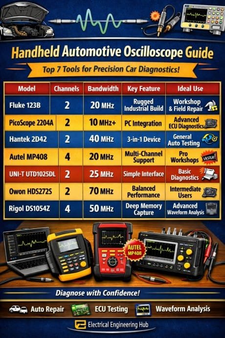 Best Handheld Automotive Oscilloscopes: Top 7 High-Performance Tools for Precision Car Diagnostics 5 Best Handheld Automotive Oscilloscopes Top 7 High-Performance Tools for Precision Car Diagnostics