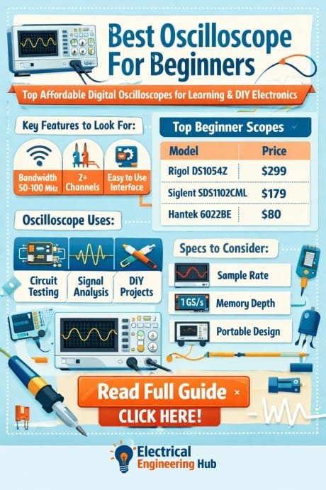 Best Oscilloscope For Beginners – Top Affordable Digital Oscilloscopes for Learning & DIY Electronics