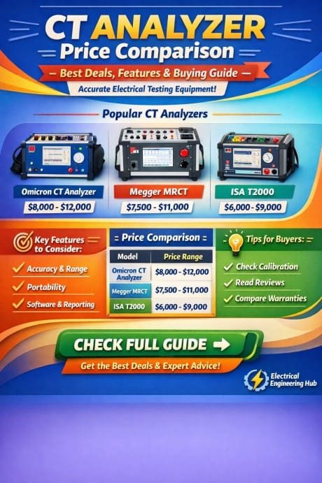 CT Analyzer Price Comparison Best Deals, Features & Buying Guide for Accurate Electrical Testing Equipment