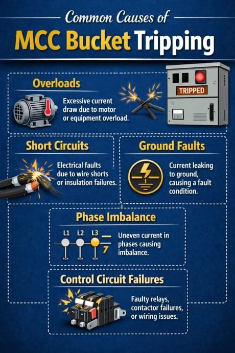 Why Does MCC Bucket Trip Frequently ,Common Causes of MCC Bucket Tripping