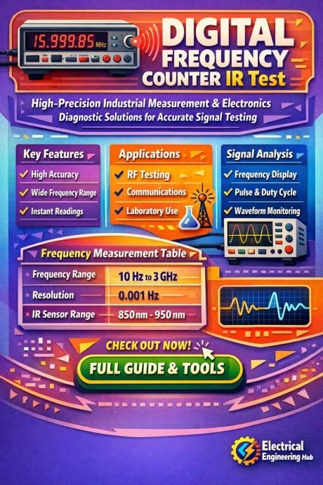 Digital Frequency Counter IR Test High-Precision Industrial Measurement & Electronics Diagnostic Solutions for Accurate Signal Testing