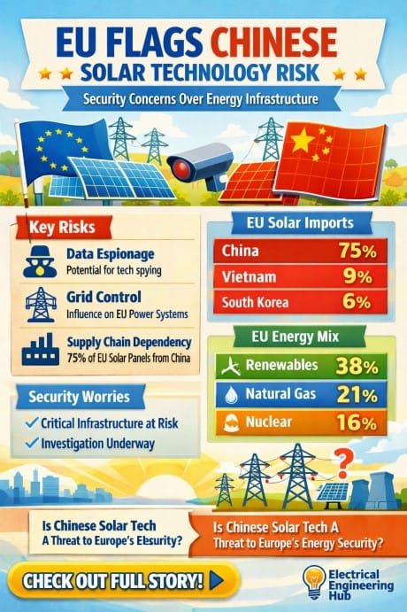 EU Flags Chinese Solar Technology as Potential Security Risk Amid Rising Energy Infrastructure Concerns