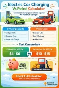 Electric Car Charging Vs Petrol Calculator Compare EV Charging Cost vs Petrol Expense for Maximum Savings Electric Car Charging Vs Petrol Calculator | Compare EV Charging Cost vs Petrol Expense for Maximum Savings