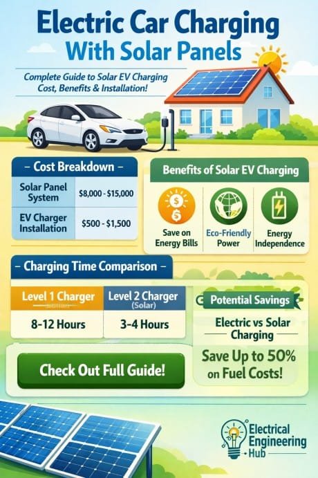 Electric Car Charging With Solar Panels Complete Guide to Solar EV Charging Cost, Benefits & Installation