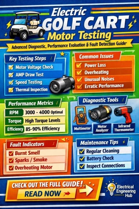Electric Golf Cart Motor Testing Advanced Diagnostic, Performance Evaluation & Fault Detection Guide for Reliable Maintenance