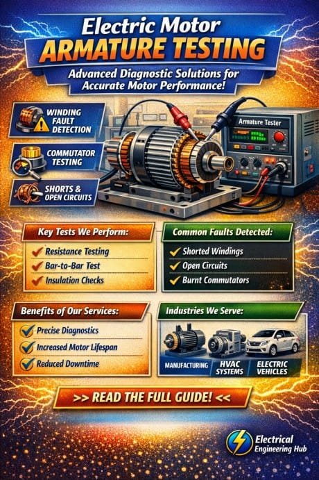 Electric Motor Armature Testing  Advanced Diagnostic Solutions for Accurate Motor Performance