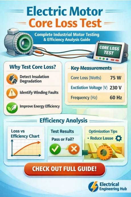 Electric Motor Core Loss Test Complete Industrial Motor Testing & Efficiency Analysis Guide