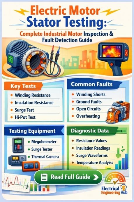 Electric Motor Stator Testing Complete Industrial Motor Inspection & Fault Detection Guide