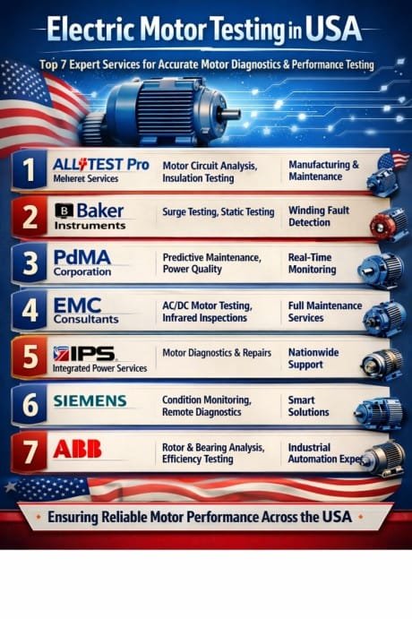 Electric Motor Testing in USA Top 7 Expert Services for Accurate Motor Diagnostics & Performance Testing