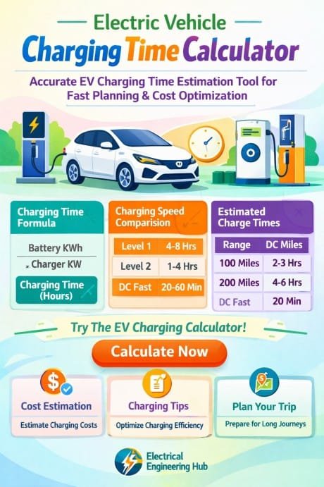 Electric Vehicle Charging Time Calculator Accurate EV Charging Time Estimation Tool for Fast Planning & Cost Optimization