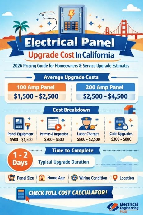 Electrical Panel Upgrade Cost In California 2026 Pricing Guide for Homeowners & Service Upgrade Estimates