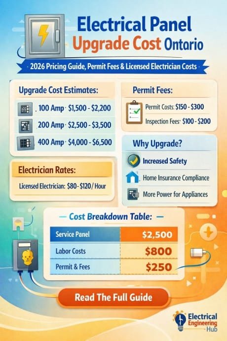 Electrical Panel Upgrade Cost Ontario 2026 Pricing Guide, Permit Fees & Licensed Electrician Costs