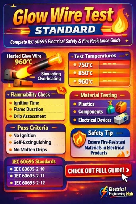 Glow Wire Test Standard: Complete IEC 60695 Electrical Safety & Fire Resistance Guide