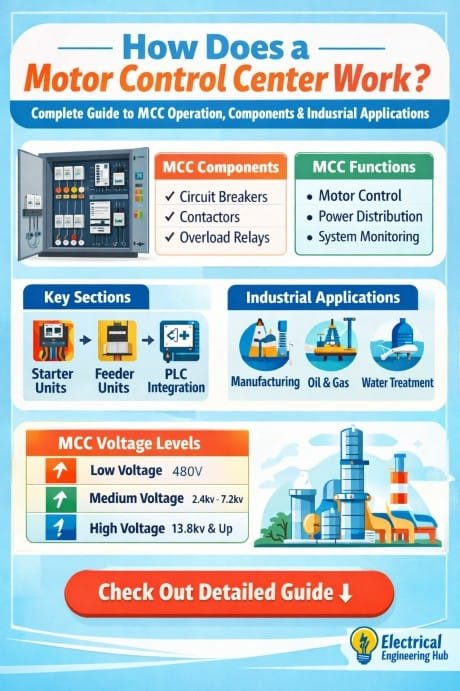 How Does a Motor Control Center Work Complete Guide to MCC Operation, Components, and Industrial Applications