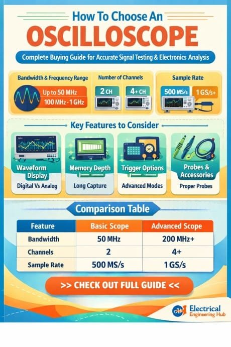 How To Choose An Oscilloscope Complete Buying Guide for Accurate Signal Testing & Professional Electronics Analysis
