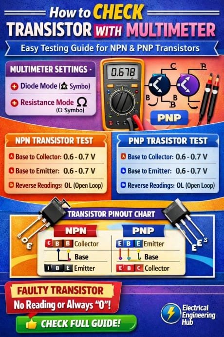 How to Check Transistor With Multimeter  Easy Testing Guide for NPN & PNP Transistors