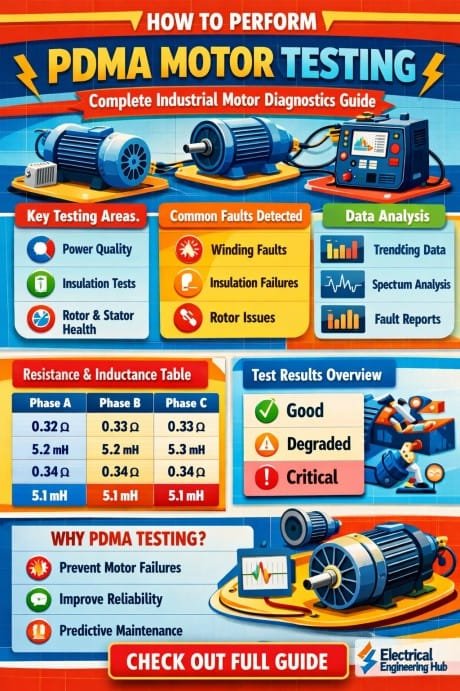 How to Perform PDMA Motor Testing Complete Industrial Motor Diagnostics Guide