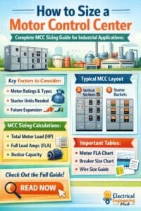 Mcc Load How To Size A Motor Control Center | Important MCC Sizing Guide For ...