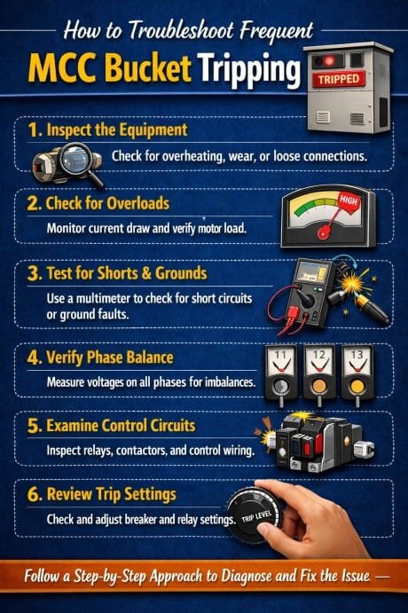 How to Troubleshoot Frequent MCC Bucket Tripping