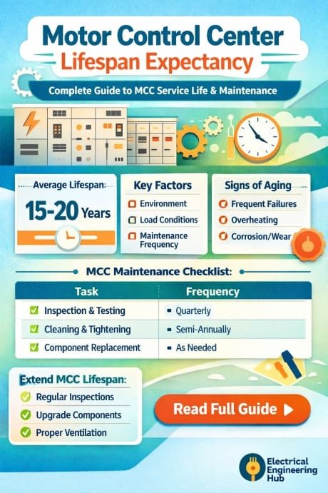 Motor Control Center Lifespan Expectancy: Best Guide to MCC Service Life & Maintenance 14 Motor Control Center Lifespan Expectancy Complete Guide to MCC Service Life & Maintenance