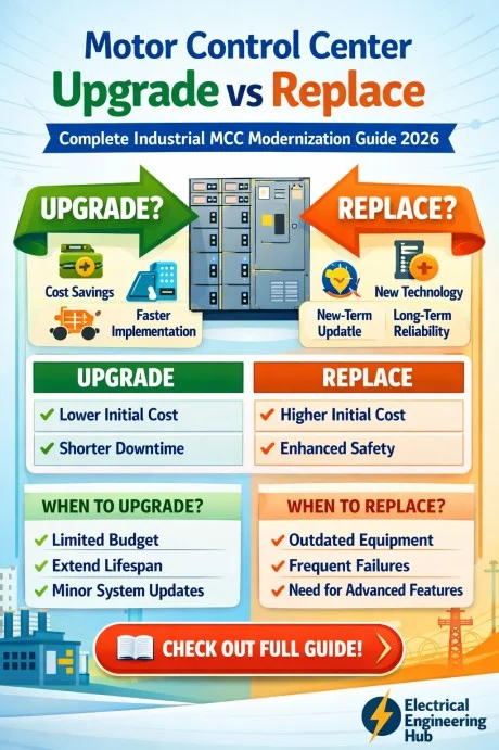 Motor Control Center Upgrade vs Replace – Complete Industrial MCC Modernization Guide 2026 12 Motor Control Center Upgrade vs Replace – Complete Industrial MCC Modernization Guide 2026