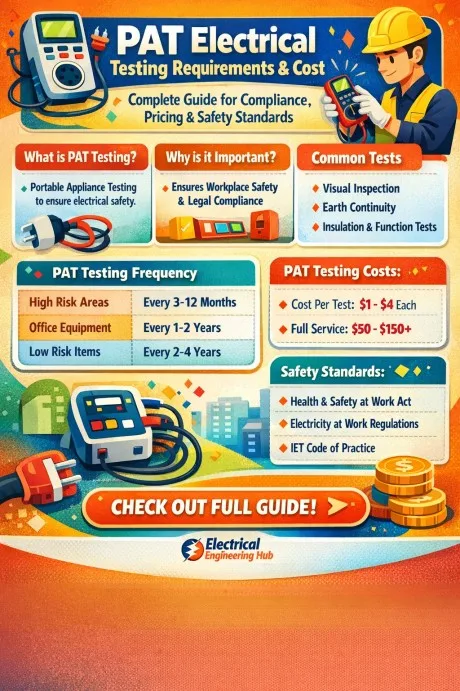 PAT Electrical Testing Requirements & Cost  Complete Guide for Compliance, Pricing & Safety Standards