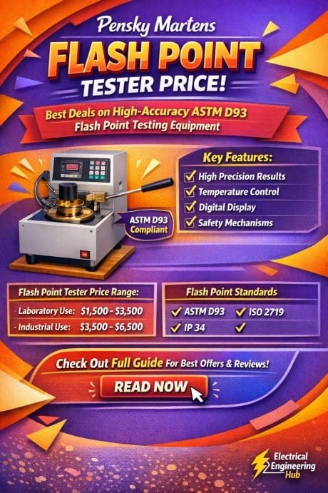 Pensky Martens Flash Point Tester Price  Best Deals on High-Accuracy ASTM D93 Flash Point Testing Equipment for Laboratories & Industrial Use