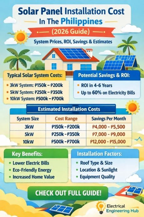 Solar Panel Installation Cost In The Philippines (2026 Guide) – System Prices, ROI, Savings & Installation Estimates