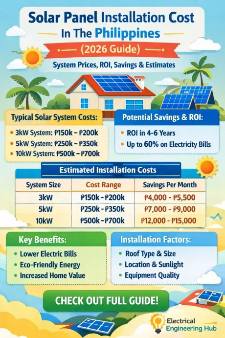 Solar Panel Installation Cost In The Philippines (2026 Guide) – System Prices, ROI, Savings & Installation Estimates
