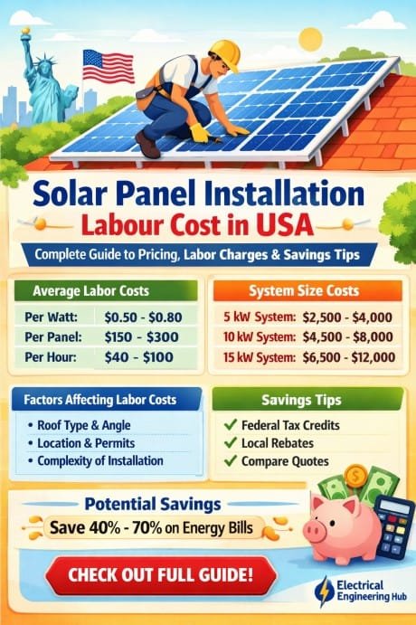Solar Panel Installation Labour Cost in USA Complete Guide to Pricing, Labor Charges & Savings Tips