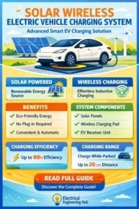 Solar Wireless Electric Vehicle Charging System Advanced Smart EV Charging Solution with Renewable Solar Power & Wireless Efficiency