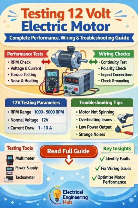 Testing 12 Volt Electric Motor Complete Performance, Wiring & Troubleshooting Guide