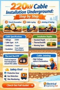 220kv Cable Installation Underground: Step By Step : Electrical ...