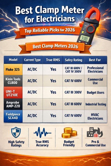 Best Clamp Meter for Electricians Top Reliable Picks for 2026