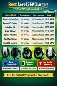 Home 9 Best Level 2 EV Charger Top 7 Picks Compared Features, Pricing & Best Buying Guide
