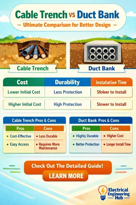 Cable Trench vs Duct Bank: Ultimate Comparison for Better Design 1 Cable Trench vs Duct Bank Ultimate Comparison for Better Design