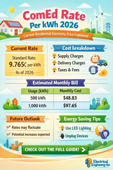 ComEd Rate Per kWh 2026 – Current Residential Electricity Price Explained