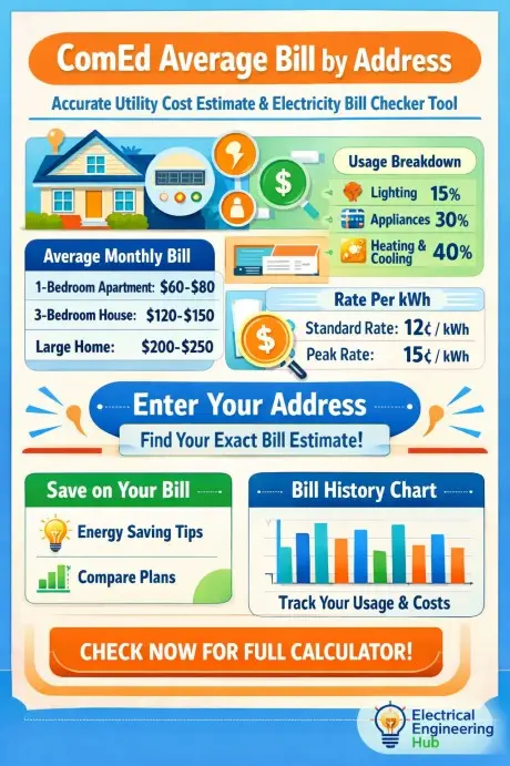Comed Average Bill by Address Accurate Utility Cost Estimate & Electricity Bill Checker Tool