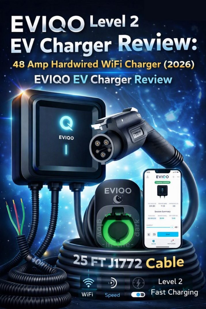 EVIQO Level 2 EV Charger Review 48 Amp Hardwired WiFi Charger (2026)