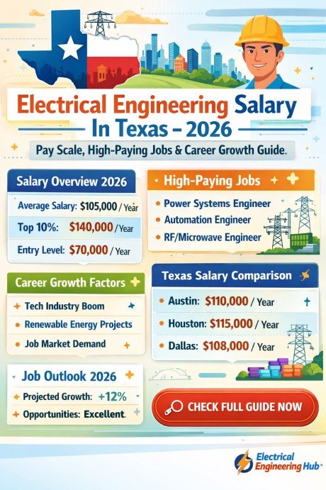 Electrical Engineering Salary In Texas – 2026 Pay Scale, High-Paying Jobs & Career Growth Guide