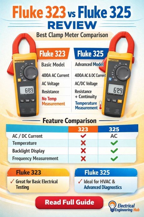 Fluke 323 vs Fluke 325 Review Best Clamp Meter Comparison